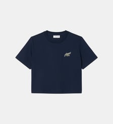 T-shirt coton avec badge relaxed fit Lacoste