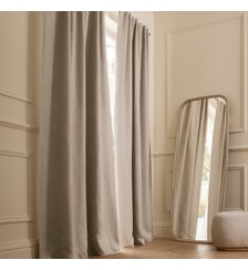 Rideau lin lavé occultant, pattes cachées, Private AM.PM