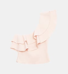 Top one shoulder col en cascade uni TIMEL La Petite Etoile