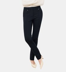 Pantalon pwesley - Motif uni - Coton - Coupe slim Caroll