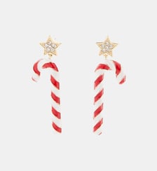 Boucles d'oreilles Noël sucre d'orge Balaboosté