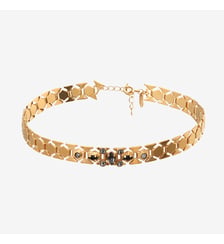 Collier choker doré - mini kim Caroline Najman