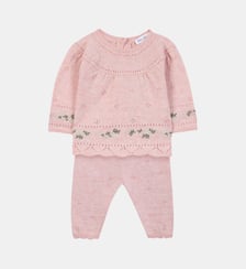 Ensemble long - Rosée coton col rond broderie Tartine Et Chocolat