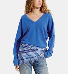 Pull V minimaliste oversized Bompard