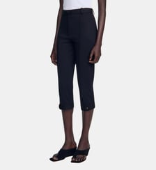 Pantalon capri à plis cassés Sandro
