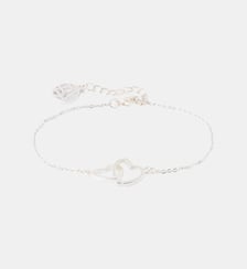 Bracelet chaîne fine cœurs entremêles argentés Balaboosté