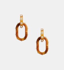 Nefertiti Double Earrings Solid Rust La DoubleJ