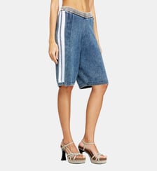 Shorts en maille avec bandes sportives Diesel