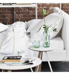 Housse de couette unie en percale de coton, ASTOR Designers Guild