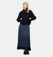Manteau gmaddie - Motif uni - Laine recyclee Caroll