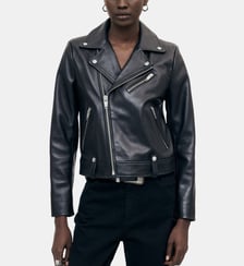 Blouson motard en cuir The Kooples
