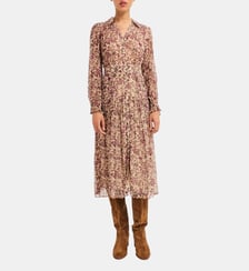 Robe longue en mousseline fleurie - CECIL Pablo