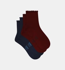 Lot de 2 paires de chaussettes coton Modal Dim