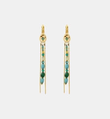Boucles d'oreilles dormeuses   doré à l'or fin - Dakota Satellite