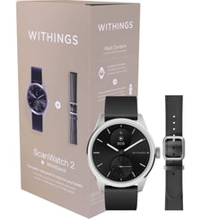 Montre santé Scanwatch 2 42mm Noire + bracelet Cuir offert Withings