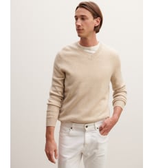 Pull col V Louis Bompard