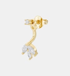 Boucle d'oreille puce Lynx argent Nebuleuse Bijoux