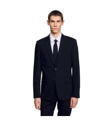 Veste de costume droite en laine vierge Sandro