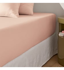 Drap-housse en satin de coton, 153 fils, bonnet 30 cm La Redoute Interieurs