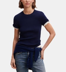 T-shirt slim en maille coton Bompard