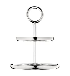 Porte-mignardises 2 compartiments en métal argenté - VERTIGO Christofle