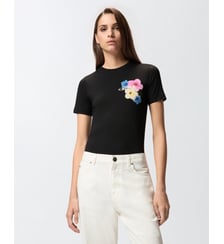 T-shirt à imprimé floral Pinko