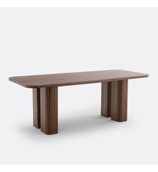 Table à manger rectangulaire, plaqué chêne et pin, 6 à 8 couverts La Redoute Interieurs