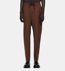 Pantalon droit laine mélangée Sandro