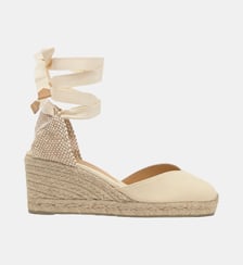 Espadrilles compensées en jute tressée à découpe en V CHIARA Castaner