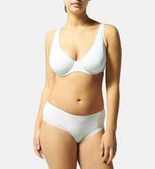 Soutien-gorge avec armatures décolleté plongeant - Blanc Simone Pérèle