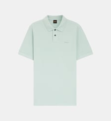 Polo droit en piqué de coton signature BOSS