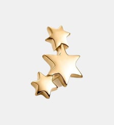 Boucle d’oreille simple en or jaune 9K avec des étoiles Aristocrazy