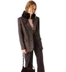Veste de tailleur avec ceinture Maje