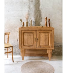 Petit buffet Art déco en bois clair Gilbert N°1875- Produit chiné Debongout