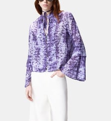 Blouse à imprimé serpent et boutons bijou Pinko