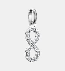 Pendentif Charm symbole infini avec pierres blanches Connect Thomas Sabo