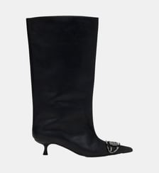 Bottes hauteur genou en cuir huilé Diesel