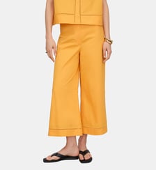 Pantalon en coton à volants Adolfo Dominguez