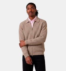 Gilet zippé Mayron en grosse maille Serge Blanco