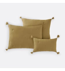 Housse de coussin matelassée gaze de coton La Redoute Interieurs