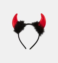 Serre-tête diable cornes rouges Halloween Balaboosté
