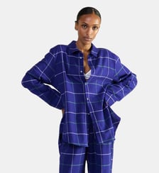 Chemise col classique en flanelle de coton Laurence Tavernier