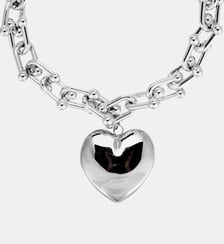 Collier chaîne grosse maille pendentif cœur HIZA Hipanema