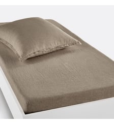Drap housse enfant lin lavé, bonnet 30cm La Redoute Interieurs