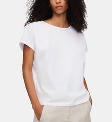 T-shirt droit en PYRATEX® coton espagnol Adolfo Dominguez