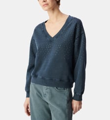 Sweat coton bio détails strass Ikks