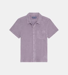 Chemise bowling en éponge uni Vilebrequin