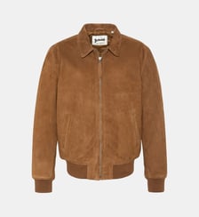 Blouson casual, cuir de chèvre velours Schott