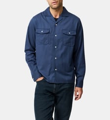 Surchemise en sergé de coton et tencel Salt Lake Rodd & Gunn