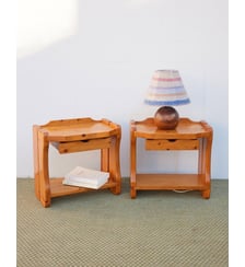 Paire de table de chevets en pin Maïa N°1583- Produit chiné Debongout
